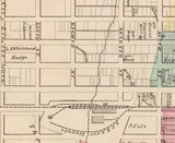 1876 Town Map of Gilroy Santa Clara County California