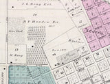 1876 Town Map of Santa Clara California