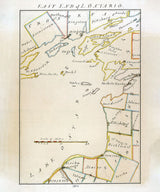 1816 Map of Lake Ontario Islands East End
