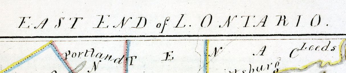 1816 Map of Lake Ontario Islands East End
