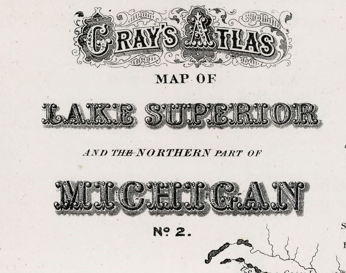 1873 Map of Lake Superior