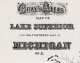 1873 Map of Lake Superior