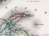 1873 Map of Lake Superior