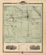 1875 Map of Cerro Gordo County Iowa