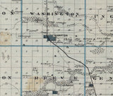 1875 Map of Franklin County Iowa