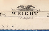 1875 Map of Wright County Iowa