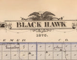 1875 Map of Black Hawk County Iowa