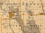 1875 Map of Buchanan County Iowa