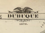 1875 Map of Dubuque County Iowa