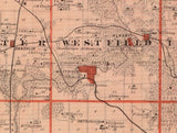 1875 Map of Fayette County Iowa