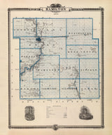 1875 Map of Hamilton County Iowa