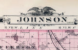 1875 Map of Johnson County Iowa