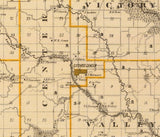 1875 Map of Guthrie County Iowa