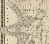 1875 Map of Harrison County Iowa