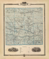 1875 Map of Keokuk County Iowa