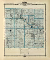 1875 Map of Marshall County Iowa
