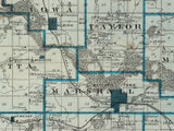 1875 Map of Marshall County Iowa