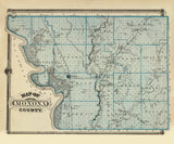 1875 Map of Monona County Iowa