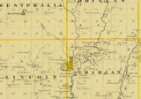 1875 Map of Shelby County Iowa