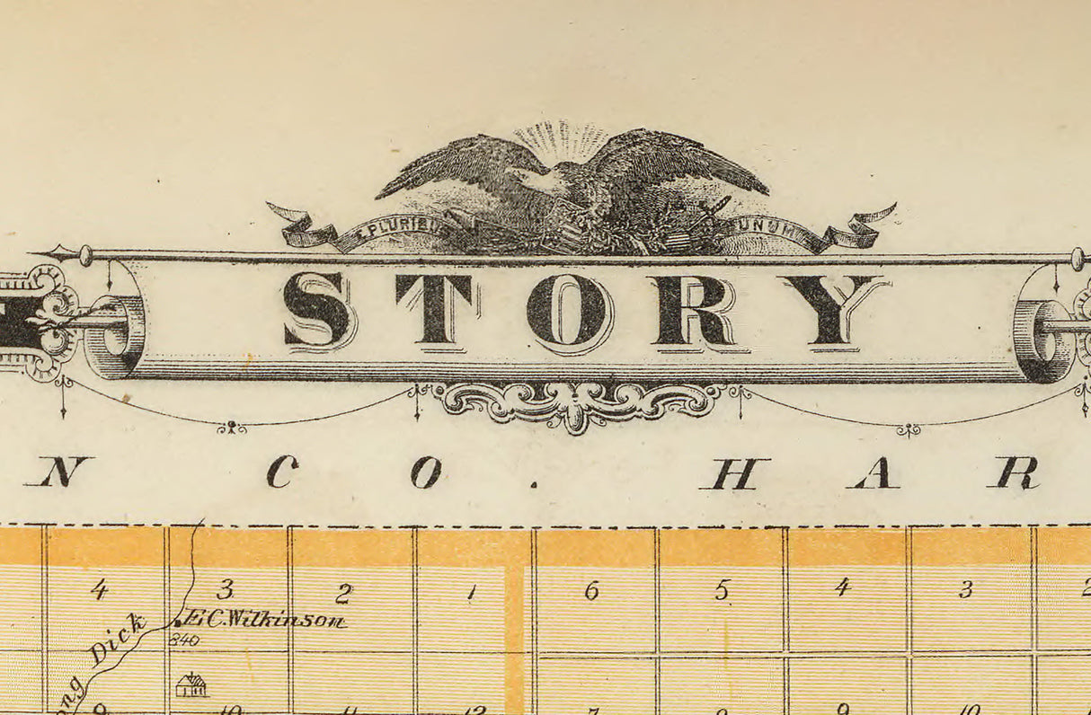 1875 Map of Story County Iowa