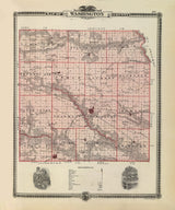 1875 Map of Washington County Iowa