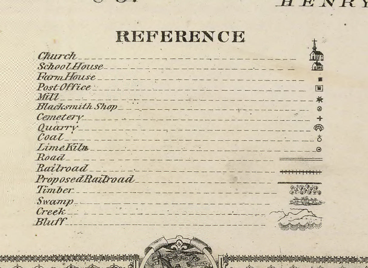 1875 Map of Washington County Iowa