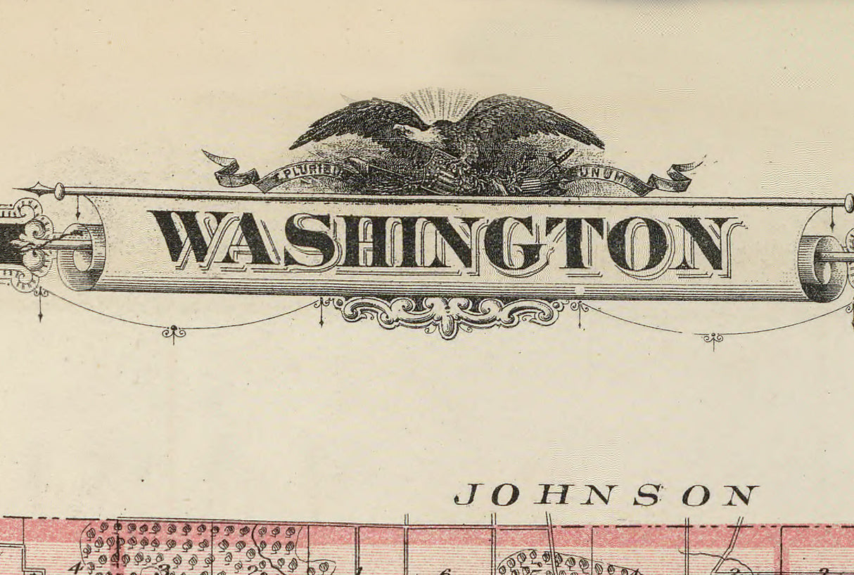 1875 Map of Washington County Iowa