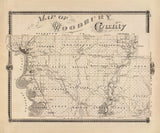 1875 Map of Woodbury County Iowa