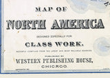 1887 Map of North America