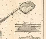 1887 Map of Bar Harbor Mount Desert Island Maine