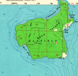 1964 Topo Map of Bayfield Wisconsin Apostle Islands