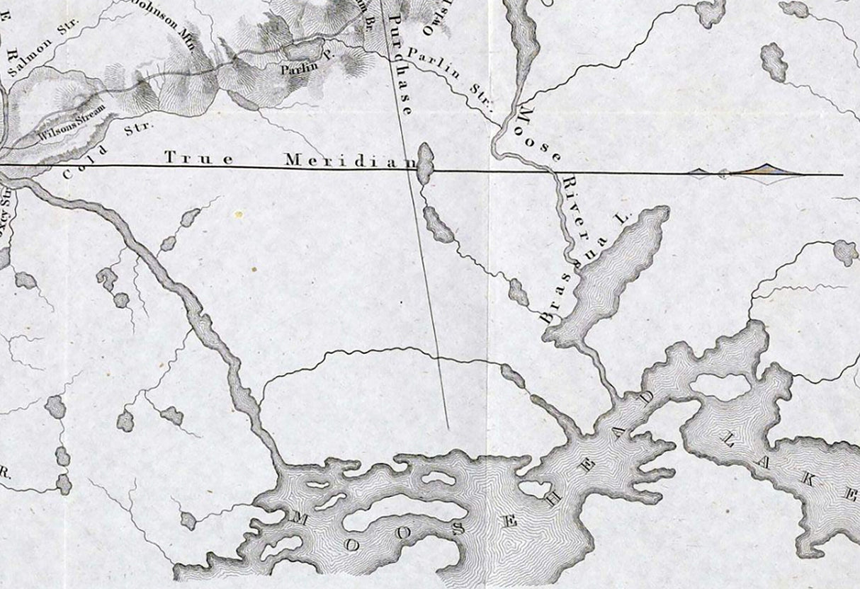 1834 Map of the Kennebec River and Adjacent Country