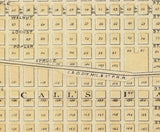 1875 Town Map of Algona Kossuth County Iowa