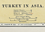 1910 Map of Turkey in Asia