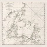 1770 Nautical Chart of NewFoundland Canada