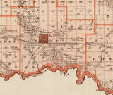 1875 Map of Clinton County Iowa