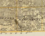 1875 Map of Jackson County Iowa