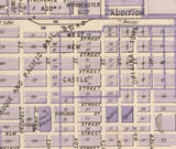 1875 Town Map of Webster City Hamilton County Iowa