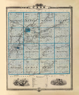 1875 Map of Cass County Iowa