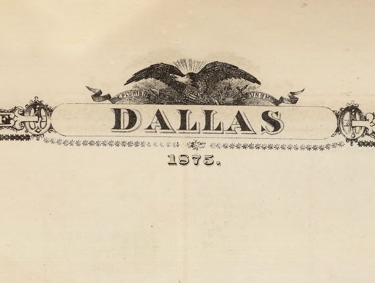 1875 Map of Dallas County Iowa