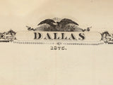 1875 Map of Dallas County Iowa