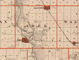 1875 Map of Dallas County Iowa