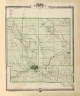 1875 Map of Polk County Iowa