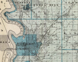 1875 Map of Pottawattamie County Iowa