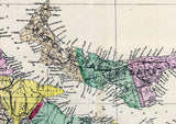1878 Map of the Maritime Provinces Canada