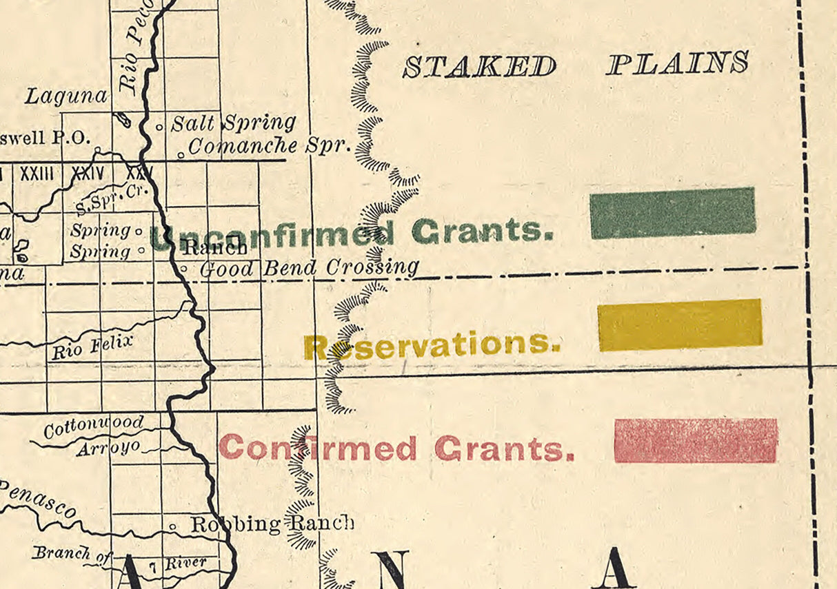 1881 Map of New Mexico