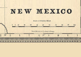 1881 Map of New Mexico