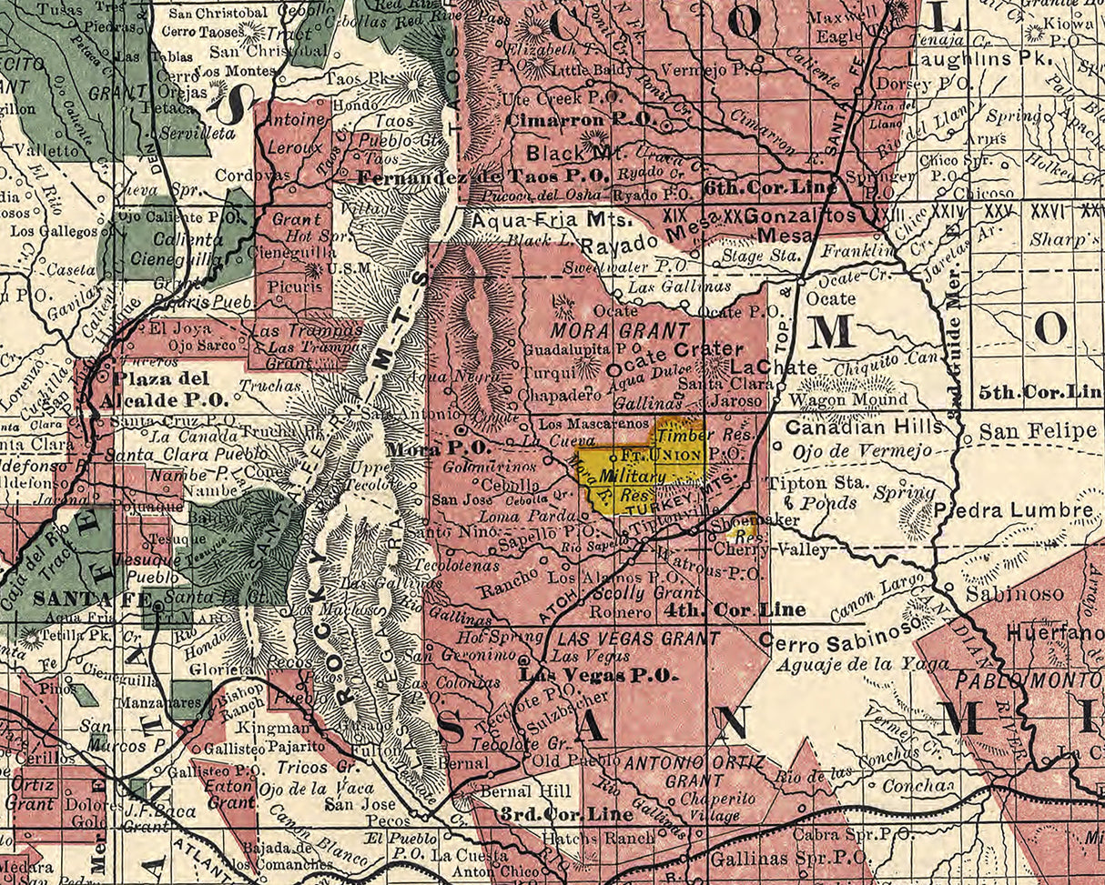 1881 Map of New Mexico