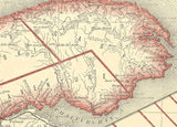 1881 Map of Quebec Canada