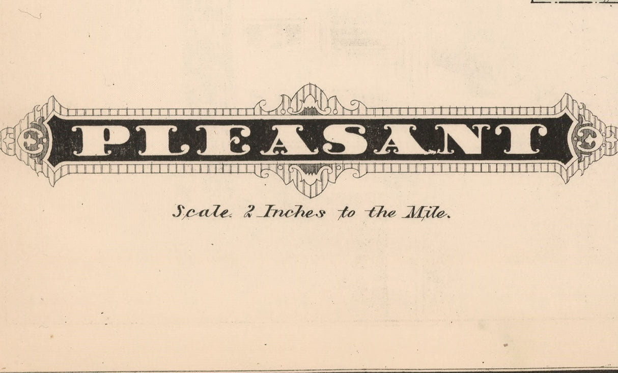1878 Map of Pleasant Township Warren County Pennsylvania
